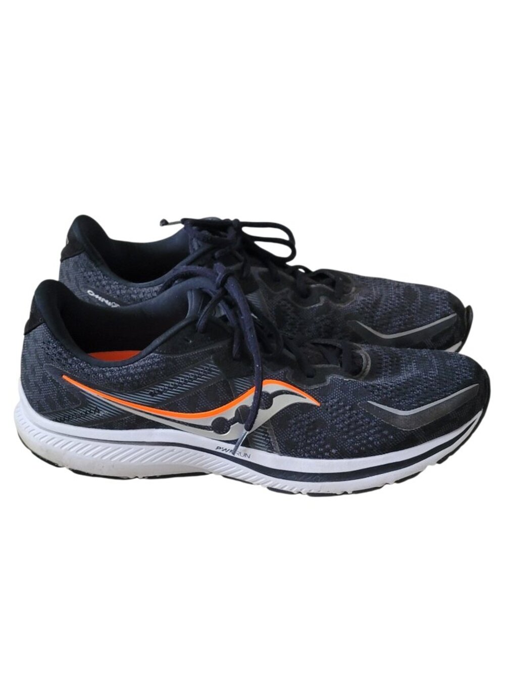 Saucony Omni 20 PWRRUN Men's Running Shoe Black White Sz 14